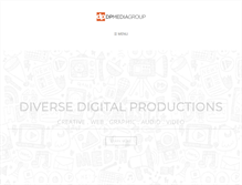 Tablet Screenshot of dpmediagroup.com
